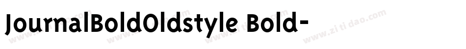 JournalBoldOldstyle Bold字体转换